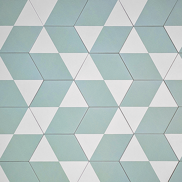 Stonehouse Studio Fiesta Hexagon Aqua Wall and Floor Tiles - 225 x 259mm