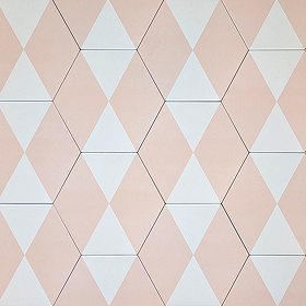 Stonehouse Studio Fiesta Hexagon Pink Geometric Wall and Floor Tiles - 225 x 259mm