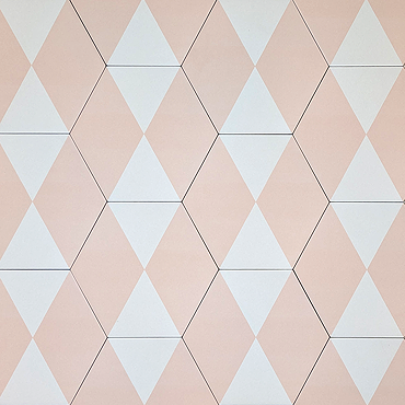 Stonehouse Studio Fiesta Hexagon Pink Wall and Floor Tiles - 225 x 259mm