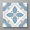 Stonehouse Studio Fleur Aqua Patterned Wall and Floor Tiles - 225 x 225mm