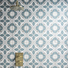 Stonehouse Studio Fleur Aqua Patterned Wall and Floor Tiles - 225 x 225mm