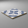 Stonehouse Studio Fleur Ink Floral Patterned Wall and Floor Tiles - 225 x 225mm