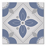 Stonehouse Studio Fleur Ink Floral Patterned Wall and Floor Tiles - 225 x 225mm