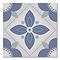 Stonehouse Studio Fleur Ink Floral Patterned Wall and Floor Tiles - 225 x 225mm