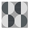Stonehouse Studio Galileo Charcoal Patterned Wall and Floor Tiles - 225 x 225mm