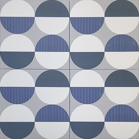 Stonehouse Studio Galileo Ink Patterned Wall and Floor Tiles - 225 x 225mm