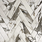 Stonehouse Studio Gatley Chevron Grey Marble Effect Tiles - 80 x 400mm