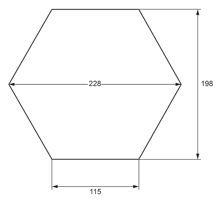 Stonehouse Studio Gatley Hexagon Gold Marble Effect Tiles - 200 x 240mm