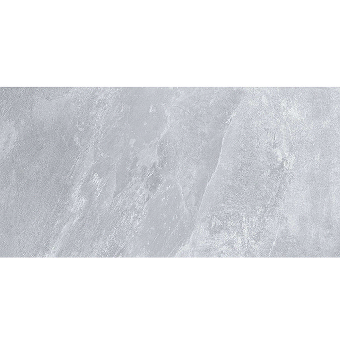 Gio Light Grey Matt Stone Effect Wall & Floor Tiles - 300 x 600mm  Feature Large Image