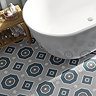 Stonehouse Studio Greenwich Navy Geometric Patterned Wall and Floor Tiles - 225 x 225mm