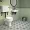 Stonehouse Studio Greenwich Olive Geometric Patterned Wall and Floor Tiles - 225 x 225mm