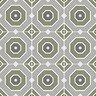 Stonehouse Studio Greenwich Olive Patterned Wall and Floor Tiles - 225 x 225mm