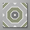Stonehouse Studio Greenwich Olive Geometric Patterned Wall and Floor Tiles - 225 x 225mm
