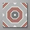 Stonehouse Studio Greenwich Terracotta Geometric Patterned Wall and Floor Tiles - 225 x 225mm
