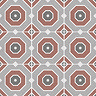 Stonehouse Studio Greenwich Terracotta Patterned Wall and Floor Tiles - 225 x 225mm
