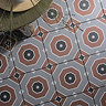 Stonehouse Studio Greenwich Terracotta Geometric Patterned Wall and Floor Tiles - 225 x 225mm