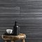Havanna Black Slatted Wood Effect Wall and Floor Tiles - 150 x 900mm