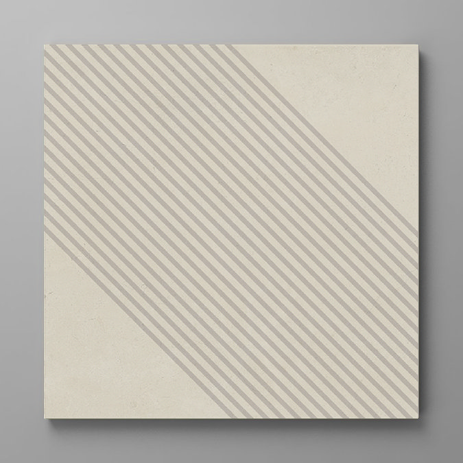 Stonehouse Studio Helsinki Putty Geometric Wall and Floor Tiles - 225 x 225mm