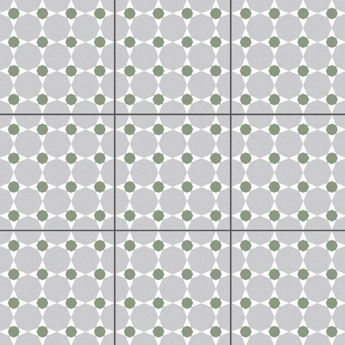 Stonehouse Studio Highgate Emerald Wall & Floor Tiles - 225 x 225mm