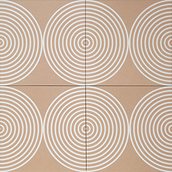 Stonehouse Studio Ibiza Peach Patterned Wall and Floor Tiles - 225 x 225mm