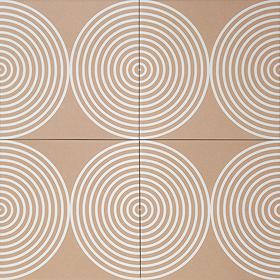 Stonehouse Studio Ibiza Peach Patterned Wall and Floor Tiles - 225 x 225mm