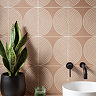 Stonehouse Studio Ibiza Peach Patterned Wall and Floor Tiles - 225 x 225mm