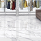 Stonehouse Studio Jardine Gloss White Marble Effect Rectified Wall & Floor Tiles - 600 x 600mm