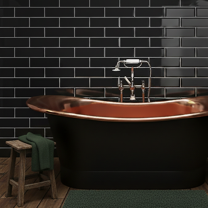 Stonehouse Studio Jasper Metro Black Bevelled Wall Tiles