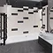 Stonehouse Studio Jasper Metro Black Bevelled Wall Tiles - 100 x 300mm