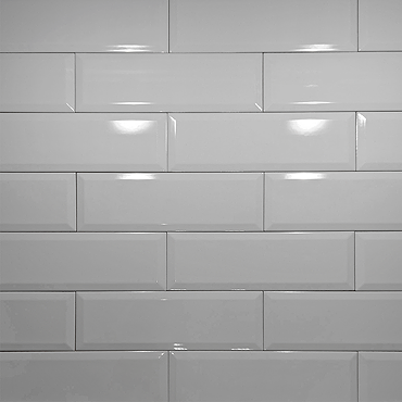 Stonehouse Studio Jasper Metro Grey Bevelled Wall Tiles - 100 x 300mm