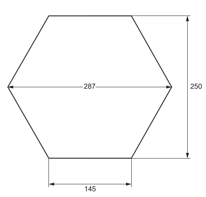 Stonehouse Studio Kai Light Grey Hexagon Wall and Floor Tiles - 258 x 290mm
