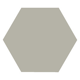Kai Light Grey Hexagon Wall and Floor Tiles - 258 x 290mm Large Image