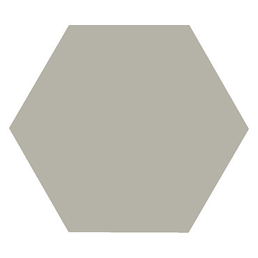 Kai Light Grey Hexagon Wall and Floor Tiles - 258 x 290mm  Feature Large Image