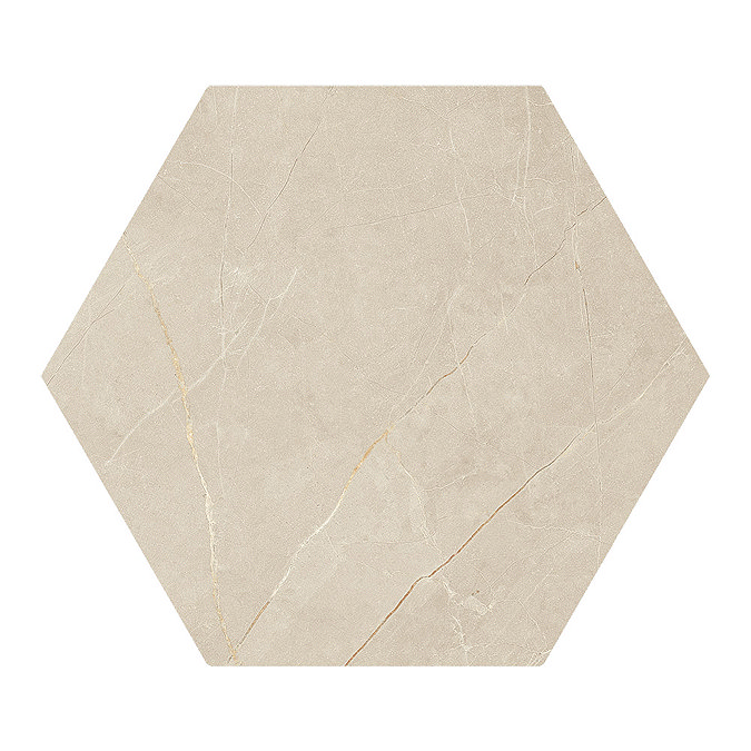 Layton Hexagon Beige Stone Effect Tiles - 200 x 240mm  Profile Large Image