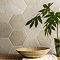 Layton Hexagon Beige Stone Effect Tiles - 200 x 240mm