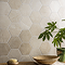 Layton Hexagon Beige Stone Effect Tiles - 200 x 240mm