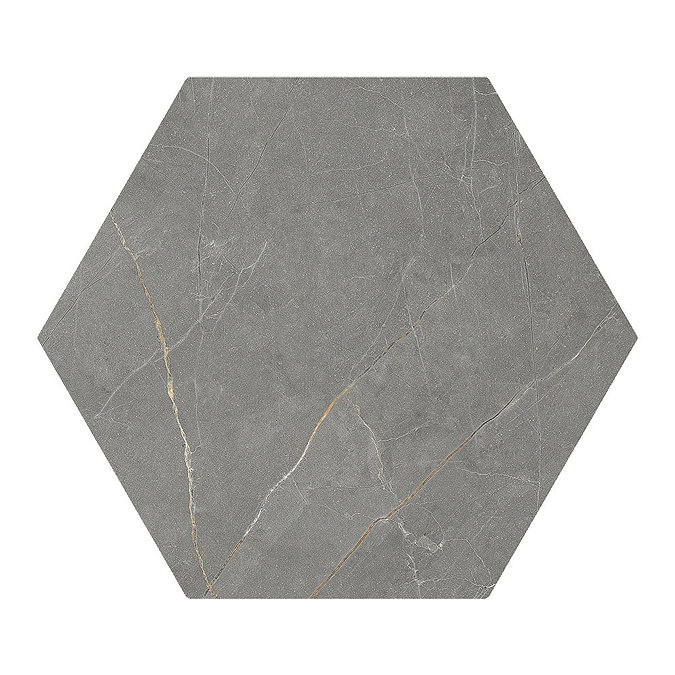 Layton Hexagon Dark Grey Stone Effect Tiles