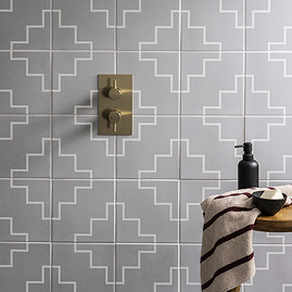 Stonehouse Studio Lima Cool Grey Wall & Floor Tiles - 225 x 225mm