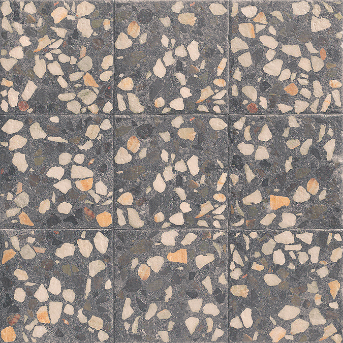Loreto Grey Terrazzo Effect Wall and Floor Tiles - 200 x 200mm