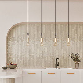 Stonehouse Studio Lowton Gloss Beige Wall Tiles - 50 x 250mm