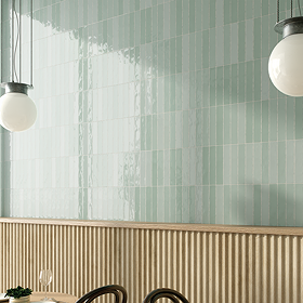 Stonehouse Studio Lowton Gloss Green Wall Tiles - 50 x 250mm