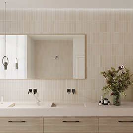 Stonehouse Studio Lowton Matt Beige Wall Tiles - 50 x 250mm