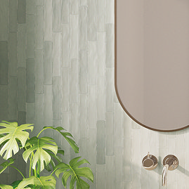 Stonehouse Studio Lowton Matt Green Wall Tiles - 50 x 250mm