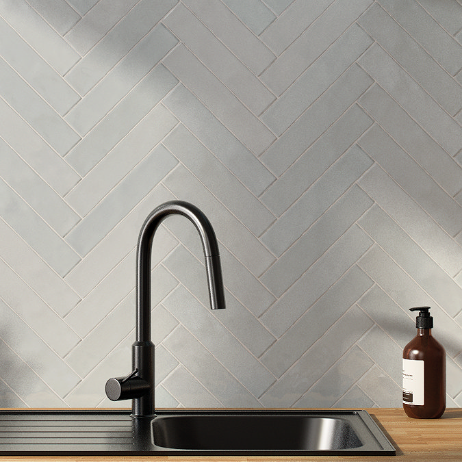 Stonehouse Studio Lowton Matt Grey Wall Tiles - 50 x 250mm