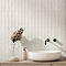 Lucy Rustic Matt White Ceramic Wall Tiles 50 x 250mm