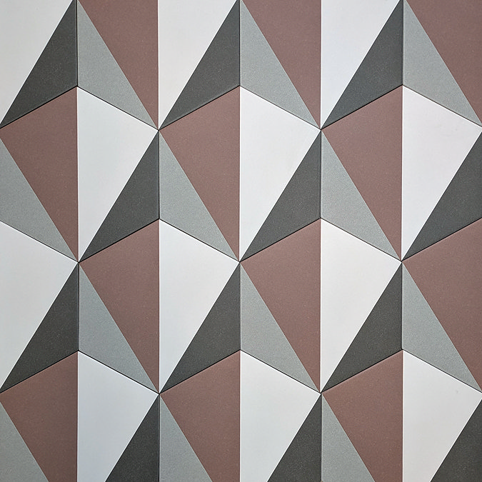 Stonehouse Studio Madison Brick Art Deco Hexagon Wall & Floor Tiles - 225 x 259mm