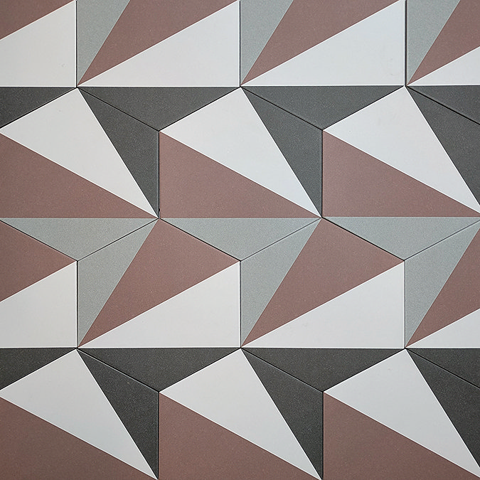 Stonehouse Studio Madison Brick Art Deco Hexagon Wall & Floor Tiles - 225 x 259mm