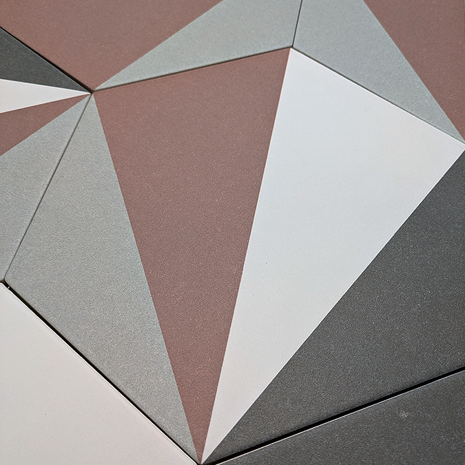 Stonehouse Studio Madison Brick Art Deco Hexagon Wall & Floor Tiles - 225 x 259mm
