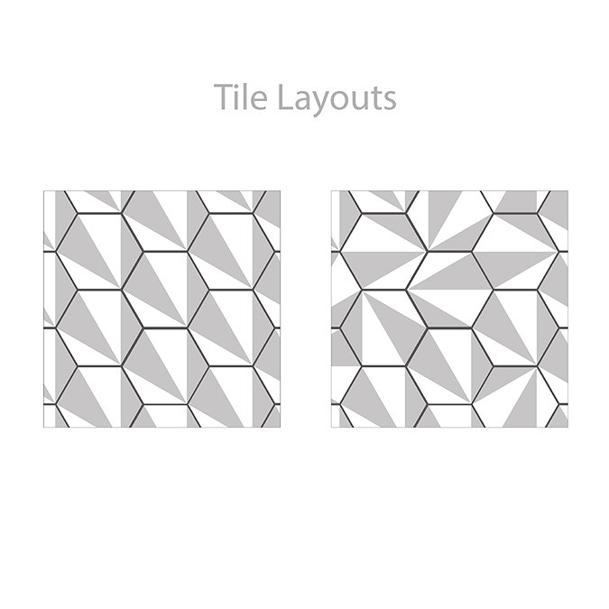 Stonehouse Studio Madison Charcoal Hexagon Wall & Floor Tiles - 225 x 259mm