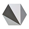Stonehouse Studio Madison Charcoal Hexagon Wall & Floor Tiles - 225 x 259mm